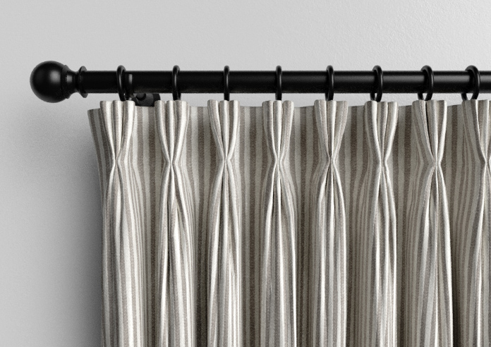 Emily Bond Oscar Stripe, Smoke - Made to Measure Curtains - Image 11